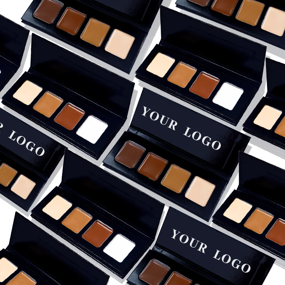 Cosmetics Makeup Natural Waterproof Full Coverage Foundation Cream Contour Palette Vegan Private Label Brow Concealer Palette
