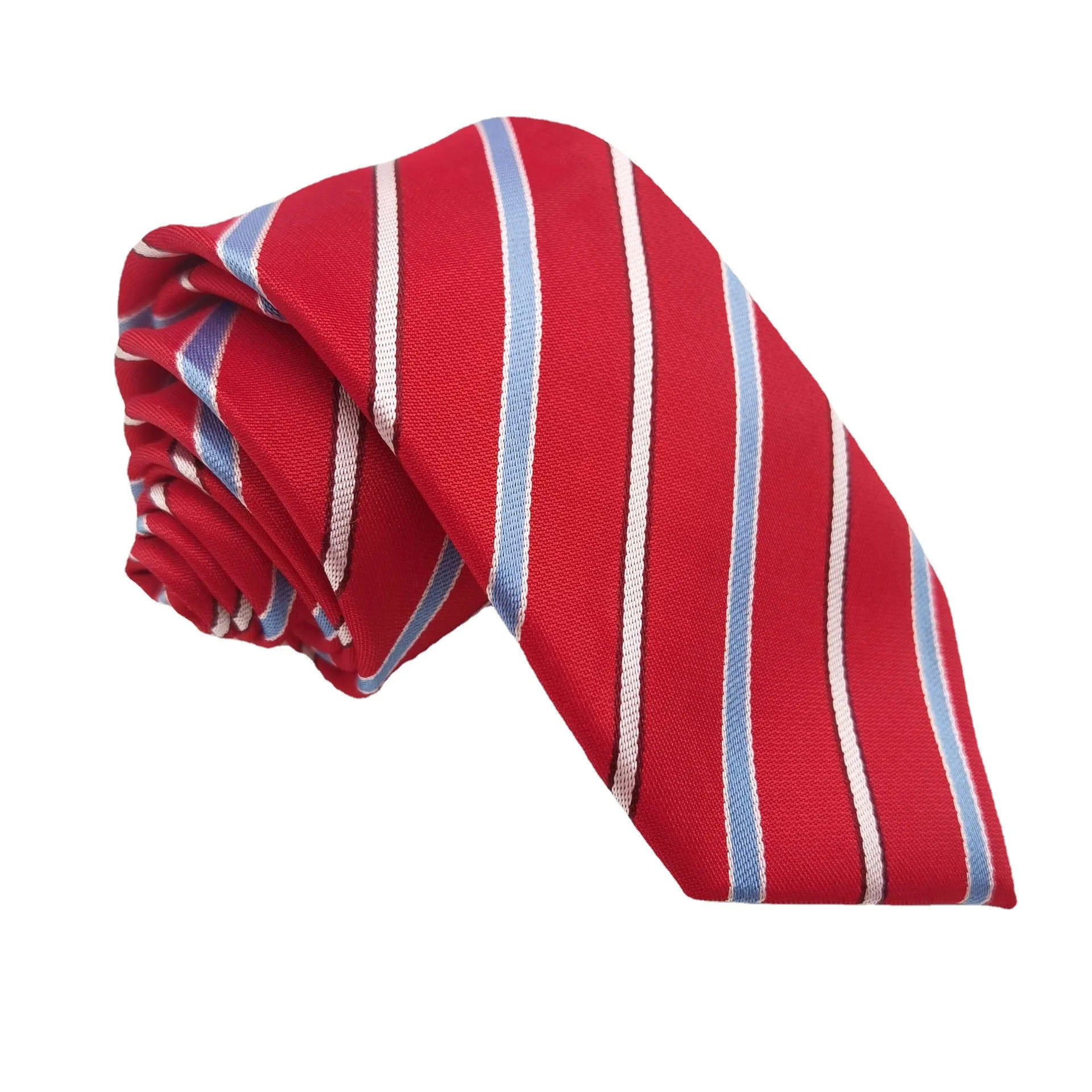 2025 New Desgin  Formal Polyester Tie Male Blue Wedding Groom Business Suit Leisure Accessories Male Spot Wholesale