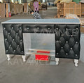 Wholesale Modern Glass Manicure Table with Fan for Nail Salon Commercial Furniture