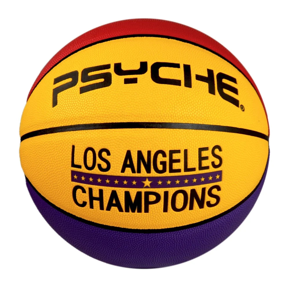Psyche Custom Size 7 Hygroscopic PU Indoor/Outdoor Basketball with Your Logo for Training
