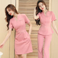 Good Quality Overalls Anti Wrinkle Beautician Salon Footbath Technician Workwear Tunic Set Spa Uniform