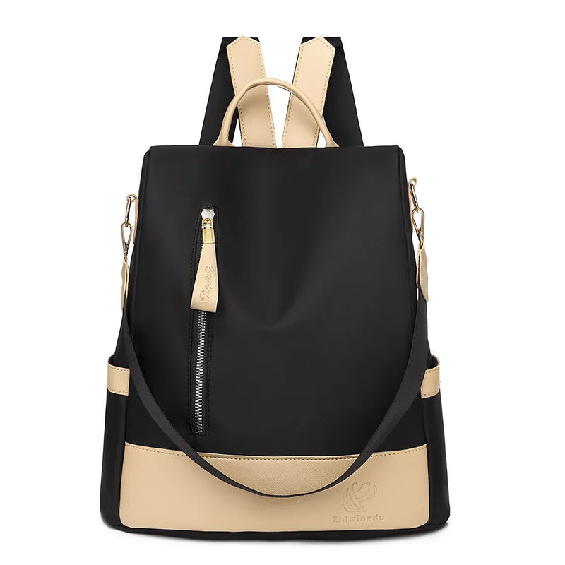 Hot Sale Women Casual Backpack Oxford Waterproof Travel Backpack Female Black Shoulder Bags