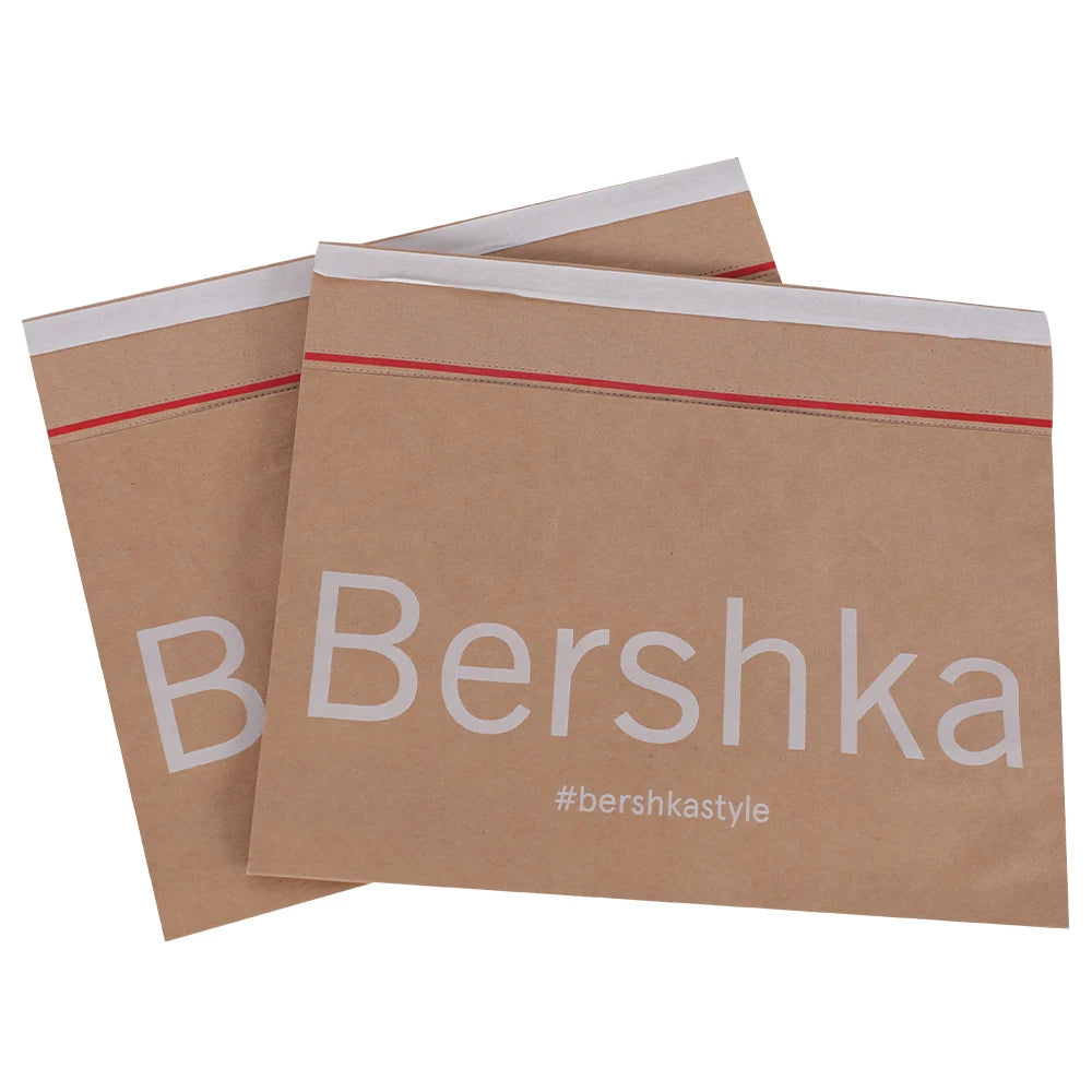 Compostable Handbag Kraft Paper Bag Customized Logo Printing Paper Packaging for Shipping