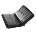 PU Leather Photo Album with Transparent Game Card Sleeves Holder 9/12/16 Pockets Trading Card Sleeves Storage Wallets