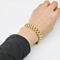 Hiphop Rock Men's Thick Chain Stainless Steel Fashion Bracelet Men and Women's Couple Watch Chain Bangles