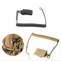 Yakeda Elastic Quick Detach Telescopic Spring Security Handy Holder Tactical Sling Lanyard Adjustable with Hook