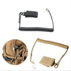 Yakeda Elastic Quick Detach Telescopic Spring Security Handy Holder Tactical Sling Lanyard Adjustable with Hook
