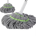 Wholesale Heavy-Duty Microfiber Self-Wringing Mop Quick-Dry Extra Wide Absorbent Mop Head & Long Steel Swivel Handle
