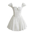 New Fashion Halter Slim Pleated Fit Hip Sexy Dress for Ladies Mini Length Women Dresses