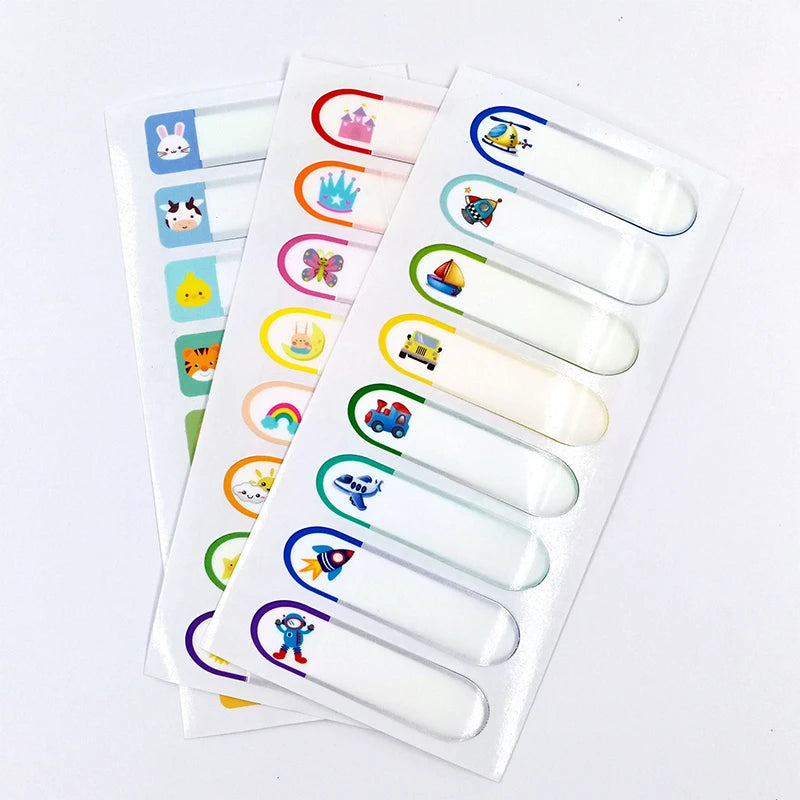 Wholesale Cartoon Self-Laminating Water Bottle Labels Write-on Waterproof Kids Name Tag Stickers for Daycare