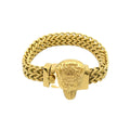 Stainless Steel Skull Bracelet Punk 18K Gold Plated Biker Pulceras Para Caballero Chains Bracelet