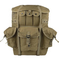Tactical Nylon Fashion Waterproof Backpack with Zipper Closure Outdoor Field Weight Training Rucksack Polyester Lining 36-57L