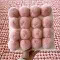 2025 Factory Wholesale Colored Genuine Rex Rabbit Fur Ball 8cm Fur Pompom