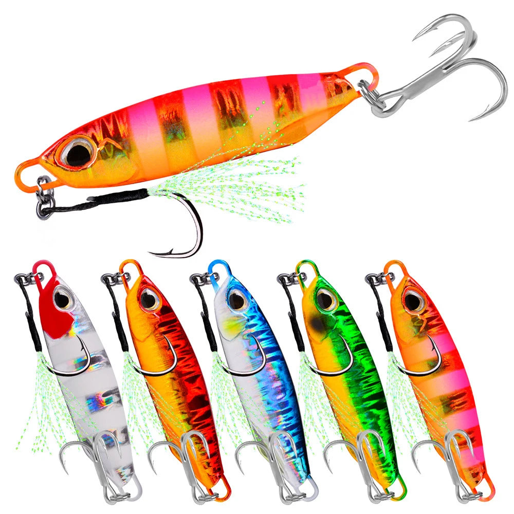 OEM Metal Jigging Lure 15 20 30 40 60g Artificial Bait Boat Fishing Jig Lures Super Hard Bait Lead Fish Fishing Lures