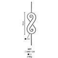 Ornamental Forged Iron Staircase Balusters Spindles  for Staircase Railing Handrail Balcony Balustrade Gate Fence Parts