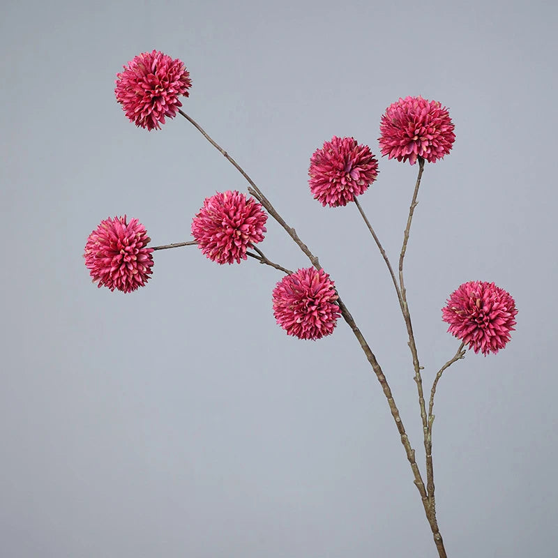 Hot Sale Artificial 7 Heads Dandelion Pompon Flower Chrysanthemum Ball for Wedding Home Decoration