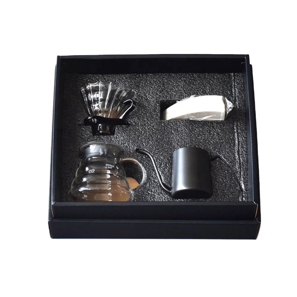 Ecocoffee TS03 Coffee & tea gift set V shaped 60 including electronic scale+cloud-shape pot+drip+paper filter kitchen accessories sim