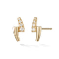 LOZRUNVE 18k Gold Jewelry 925 Sterling Silver Elegant Fashion Diamond Stud Earring