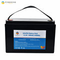 LiFePO4 Battery 12V 100Ah Lifepo4 Lithium Deep Cycle Battery for Solar System RV Marine Trolling Motor 1280Wh Energy Storage
