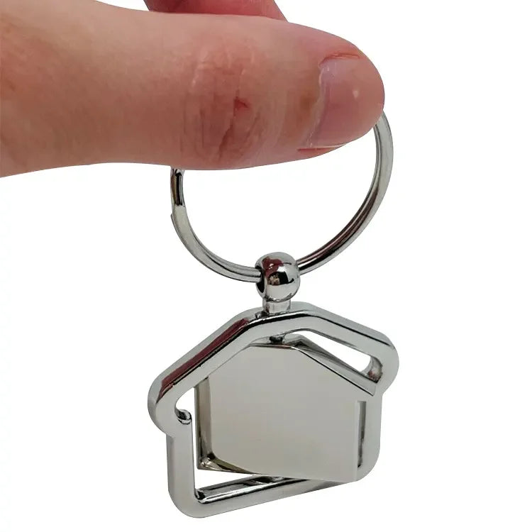GT Customized Logo House Rotation Buckle Car Key Ring for Real Estate Gift Key Ring