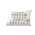 Birth Flower Personalized Pillow for Nanny for Christmas Birthday