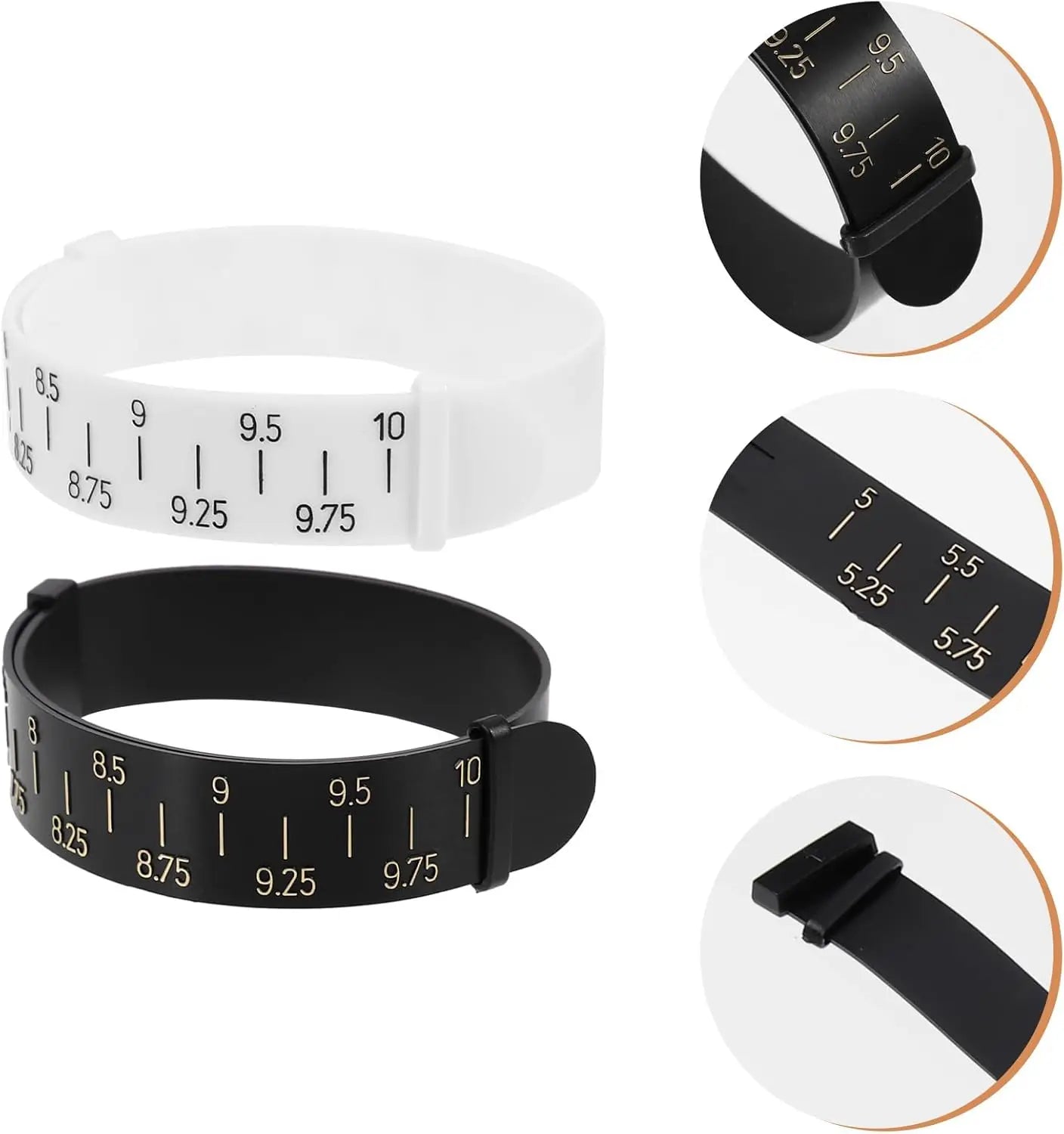 Natural Bracelet Sizer Plastic Ruler Ring Sizer Measuring Wrist Tool OEM Brand Model HJ-PBS01 for Jewelry Equipment