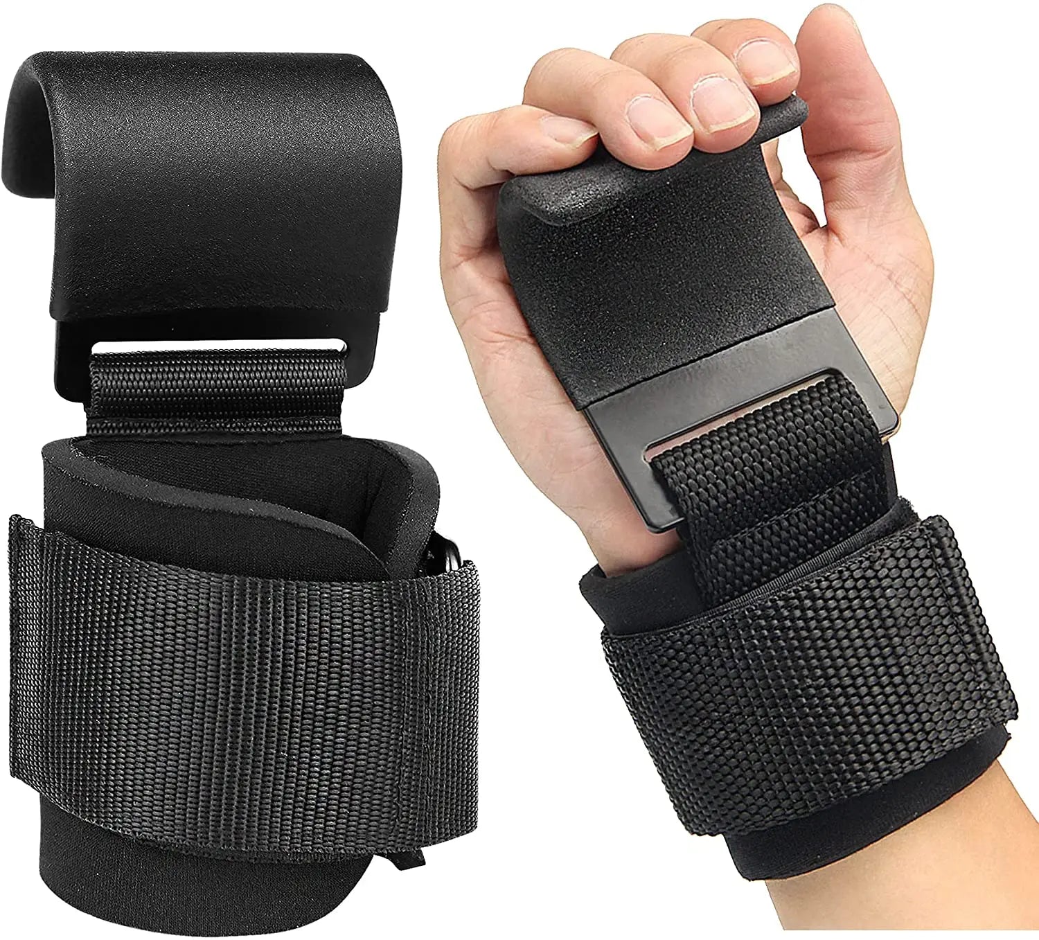 Hand Grip Support Wrist Straps Weight Lifting Hooks for Men and Women