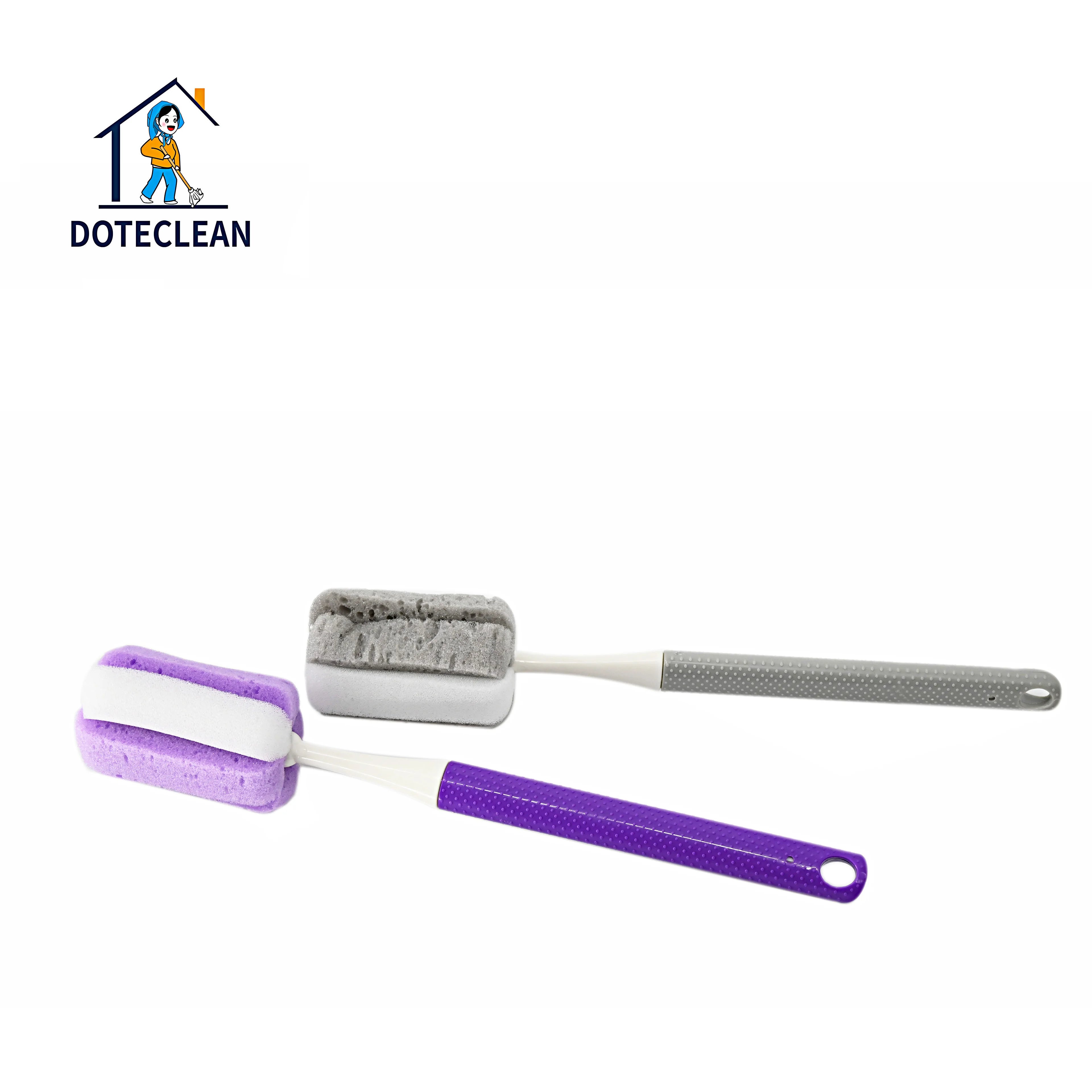 New Home Use Cleaning Brush 360 Rotated Long Handle Sponge Cup for High Bottles