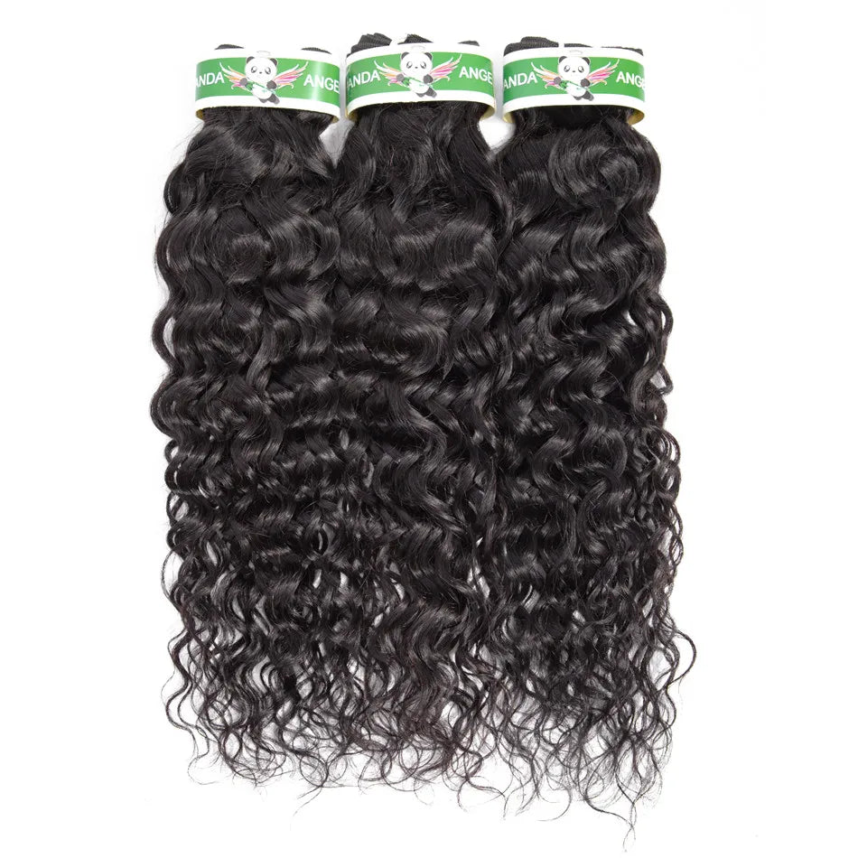 Wholesale 10a Malaysian Cuticle Aligned Human Hair Water Curly Wave Bundle Extension YesWigs Double Weft Human Hair Wet and Wavy MegaBDM