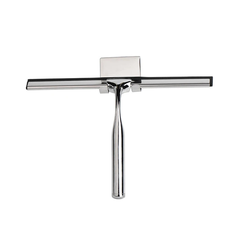 Hot Sale Household Cleaning Tools & Accessories Stainless Steel Squeegee S Hook Rubber Handle Window Floor Cleaning Shower Usage