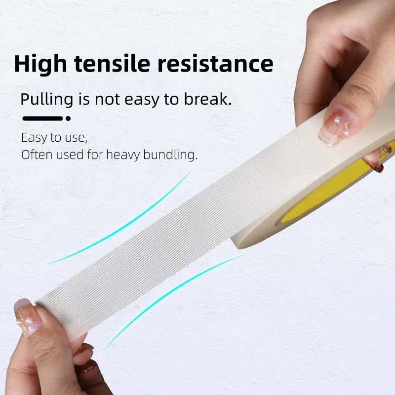 50m 100m Custom Size Wear Resistant Fiberglass Tape Waterproof Insulating Glass Cloth Tape