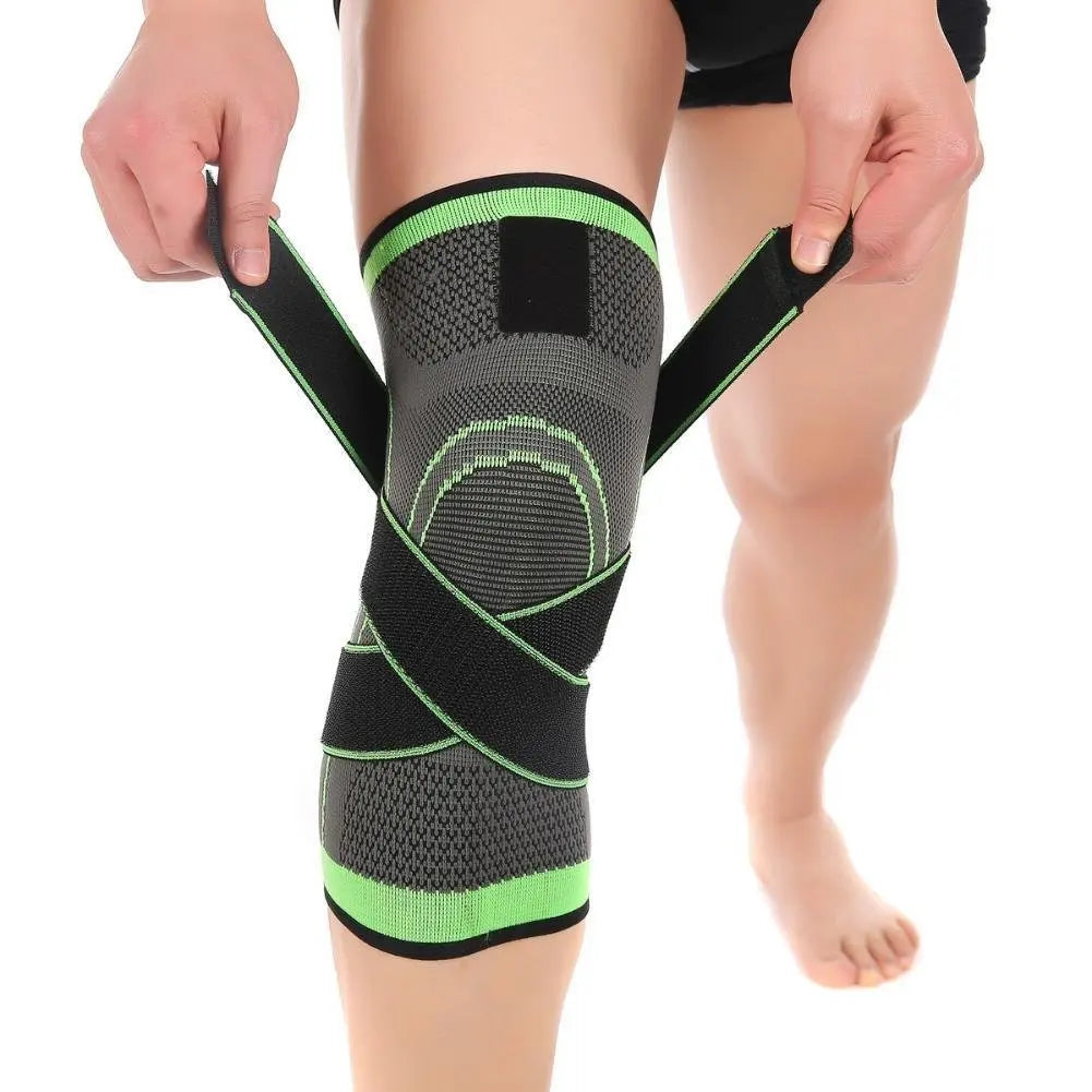 Knee Compression Sleeves Support Knee Braces with Strap for Best Fit
