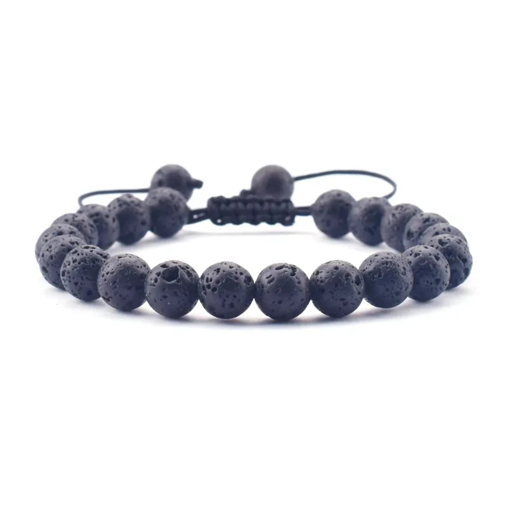 Wholesale Customizable Women's Healing Rose Quartz Crystal Tiger Eye Bracelet 4MM 6MM 8MM Natural Stone Fashion Wrap Bracelet