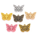6 Colors butterfly Charms for Bracelets Necklace Pendant DIY Handmade Jewelry Making Accessories 20*29mm D2142