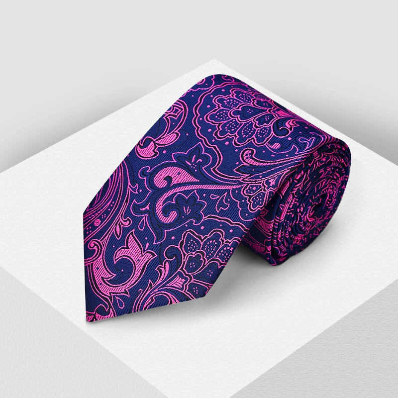 Wholesale Manufacturer Floral Paisley Custom Mens Tie Men Bulk Order in Silk Tie Men