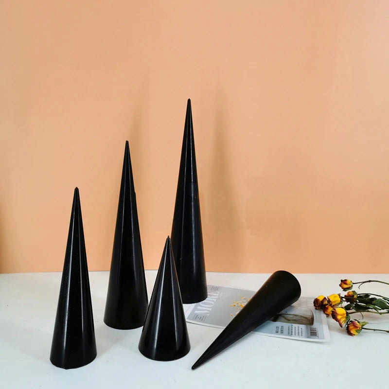 B-7003 Ins Style Conical Multiple Sizes Taper Cone Plastic Candle Mold Acrylic Mould Aromatherapy Diy Handmade Wax Pouring Tools