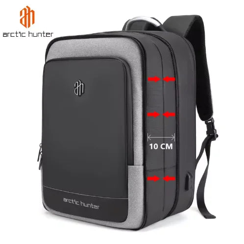 Arctic Hunter Laptop Backpack Multi Compartment Expandable School Bookbag Waterproof Large Capacity with USB