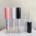 LZ Pack Stock 100Pcs Newest 6ml Black White Pink Plastic Empty Jumbo Lip Gloss Bottles Big Brush Custom Lipgloss Tubes and Boxes