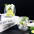 Hand Blown Round Transparent Big Belly Tea Milk Espresso Coffee Tumbler Mug Double Walled High Borosilicate Glass Cocktail Cups