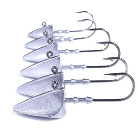 Wholesale JI103 7g 10g 15g 21g 28g 35g Lead Jig Head Fishing Hooks