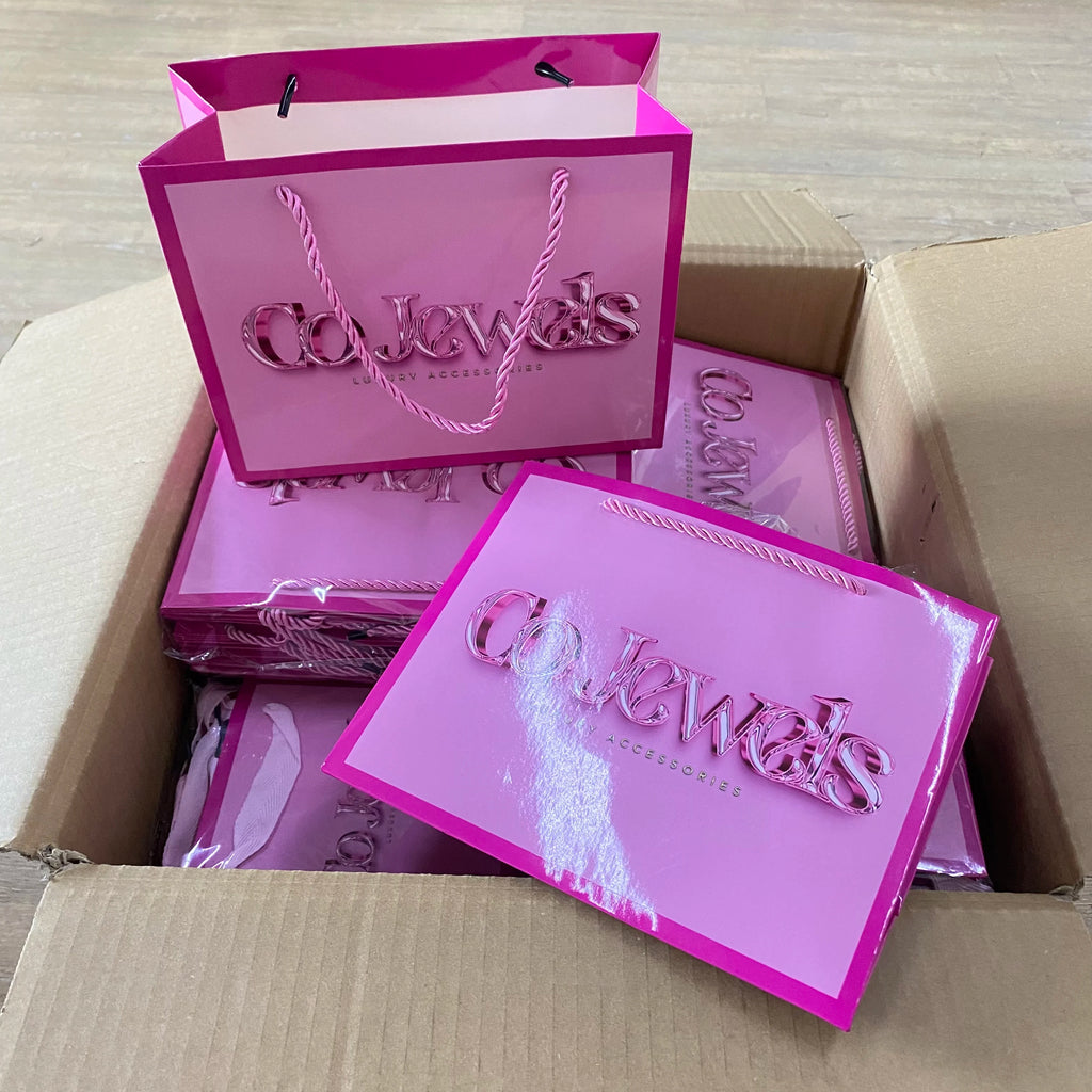 Wholesale Luxury Reusable Shopping Paper Bag with Handle Durable Gift Bag for Small Businesses for Mascara and Cosmetics