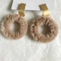 2024 Newest Winter Design Sweet Winter Pom Pom Earrings for Women Girls