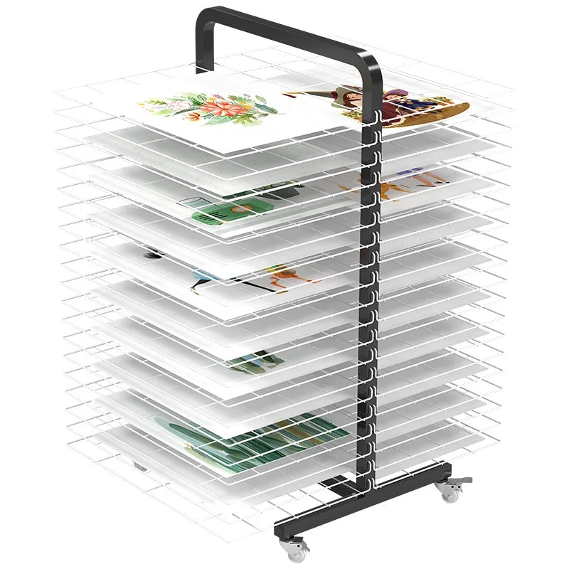 Factory Supply  A4 A3 Paper Display Stand Retail Store With 20 Shelves Wrapping Paper Display Rack Support Customization