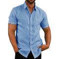 M-3XL Summer Polo Neck Short Sleeve Button Men's Men's Clothing Streetwear Top