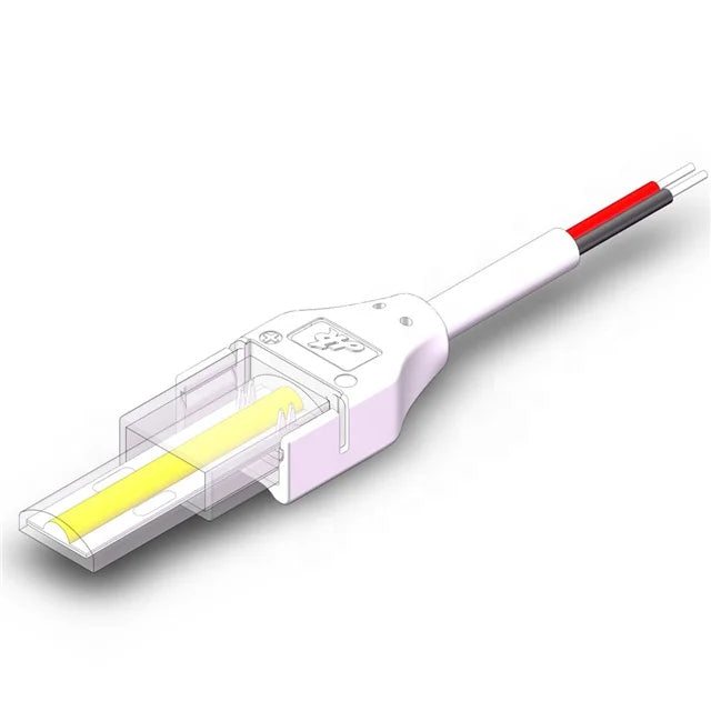 BRIGHT Cob LED Strip Corner Connectors 5mm 2 Pin IP20 Rated DC5-48V 6A PC+Copper Indoor/Outdoor Lighting Accessories