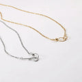 Fenny 18K Gold Plated Wholesale Waterproof Chic Little Ball Interlocking Hooks Figaro Chain Stainless Steel Necklace for Women