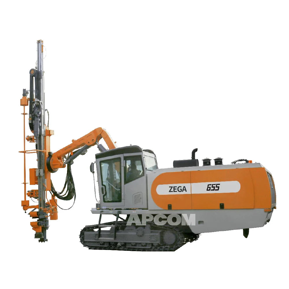 Top Hammer Drilling Rig Tophead Portable ZEGA 655 Cummins Engine Vialvv Rotary Borehole Drilling Rig Machine