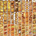 30PCS Vintage bookshelf reading book bookmark