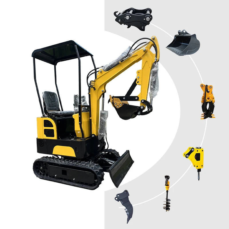 CE/EPA/EURO 5 Small Hydraulic 1.3 Ton 2 Ton Digger Mini Excavator for Sale