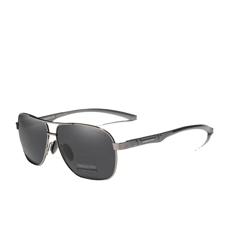 KINGSEVEN Glasses Men 2024 Brand Aluminum Sun Glasses for Men Polarized UV400 Mirror Glasses Women Eyewear Oculos De Sol 7188